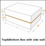presentation boxes with lid and side wall