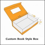 custom book style box template