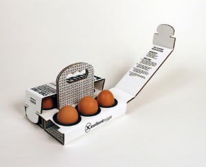 6 egg package with strong handle