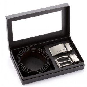 joint paper box with window for belt