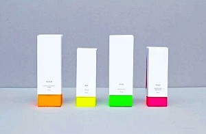 skincare packaging with window
