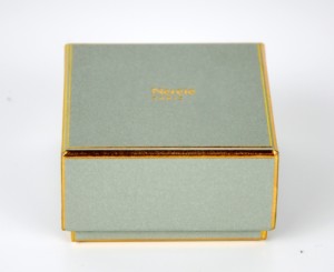 jewellery packaging box with golden lines