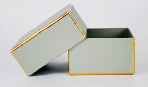 jewelry box with golden lines