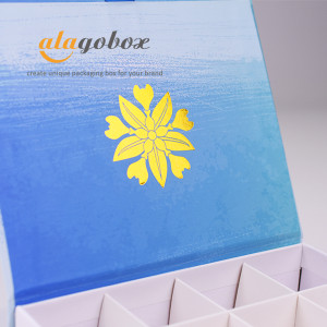 golden foiled logo for 12pc bonbon box