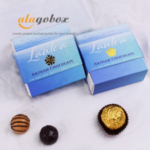 blue 4pc chocolate bonbon box