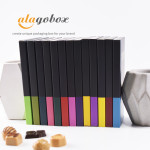 colorful chocolate bars box