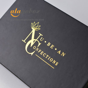 6pc artisan chocolate bonbon box golden logo