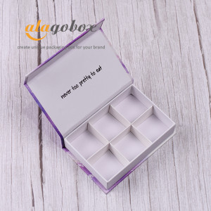 6pc chocolate bonbon rigid box
