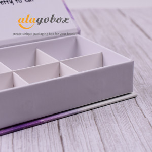 6pc chocolate bonbon rigid boxes